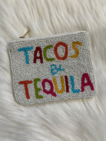 Tacos + Tequila Seed Bead Coin Bag