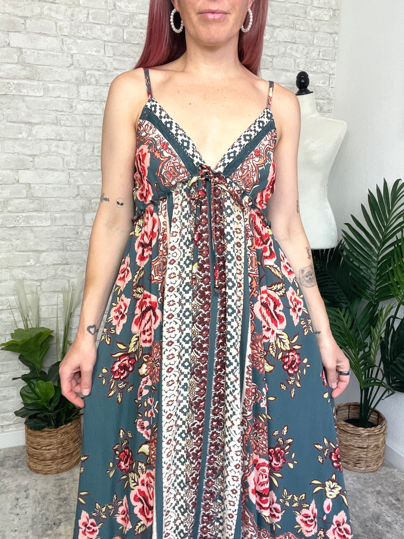 Penny Teal Hanky Dress