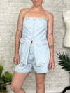 Rhonda Strapless Denim Top