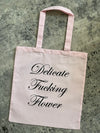 Delicate Fucking Flower Tote 2.0 Light Pink