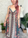 Penny Teal Hanky Dress