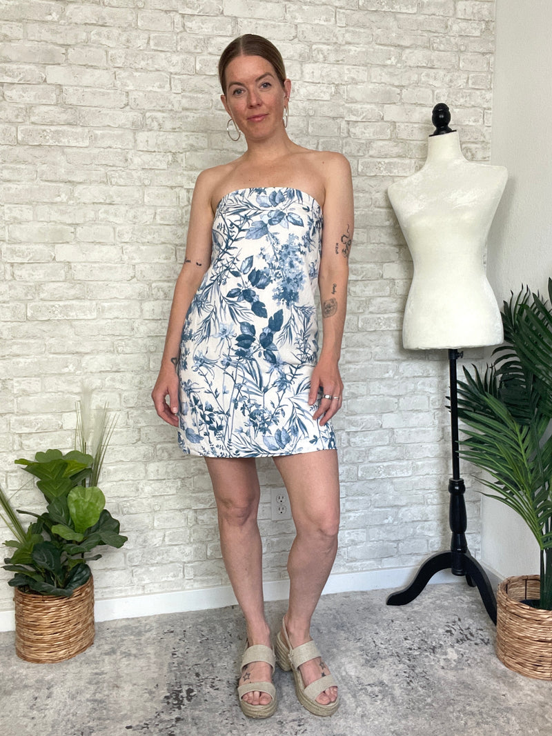 Chinette Blue+White Dress