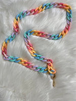 Cell Phone Chain Strap Long Rainbow Chain