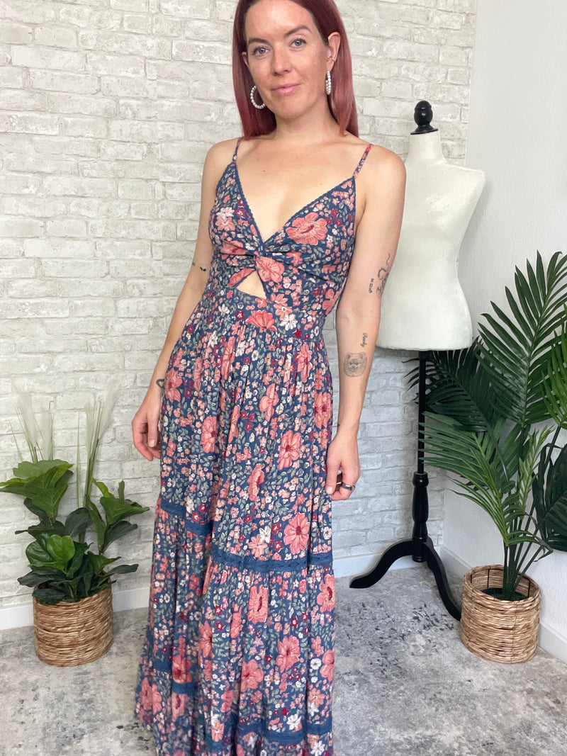 Mason Twist Maxi Blue/Ginger Floral Combo