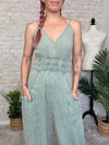 Sage Gauze Jumpsuit