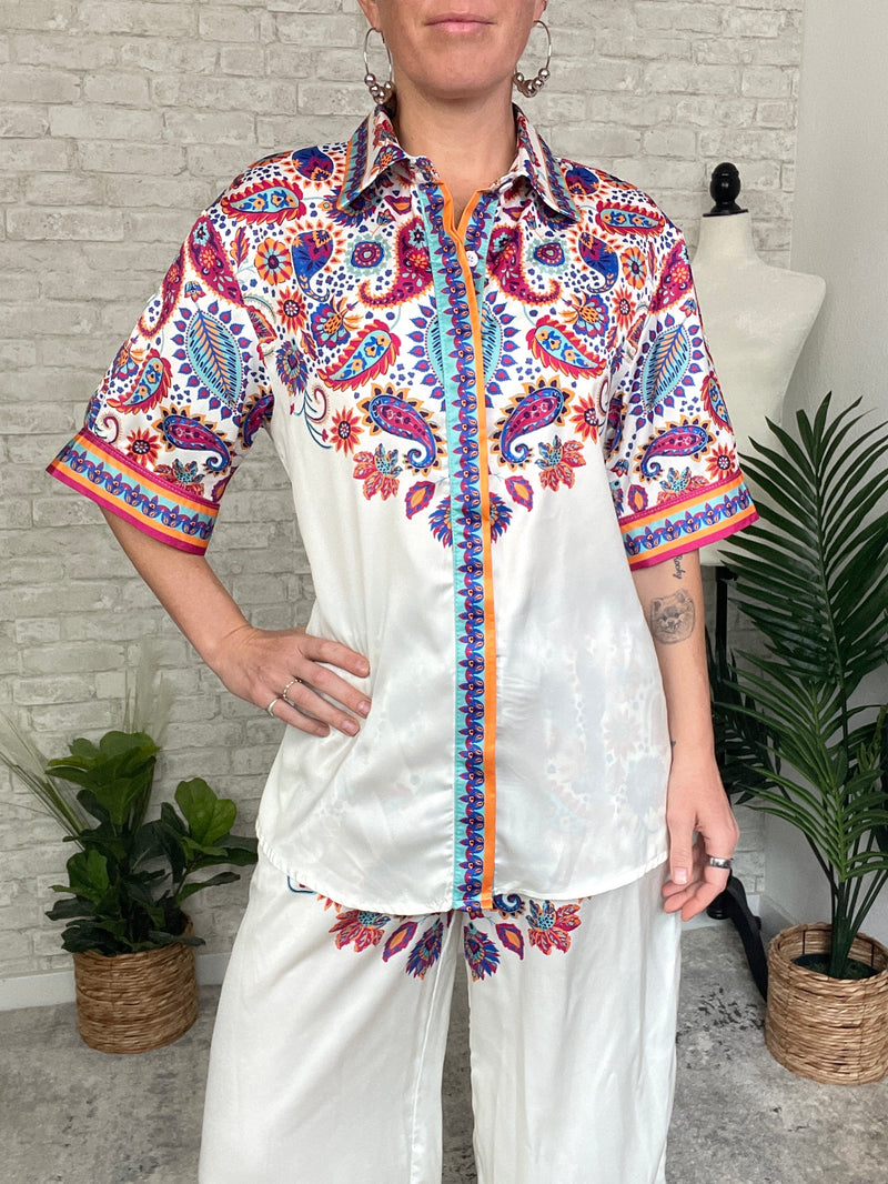Paisley Goddess Set Top