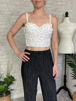Julianna Pearl Floral Corset White