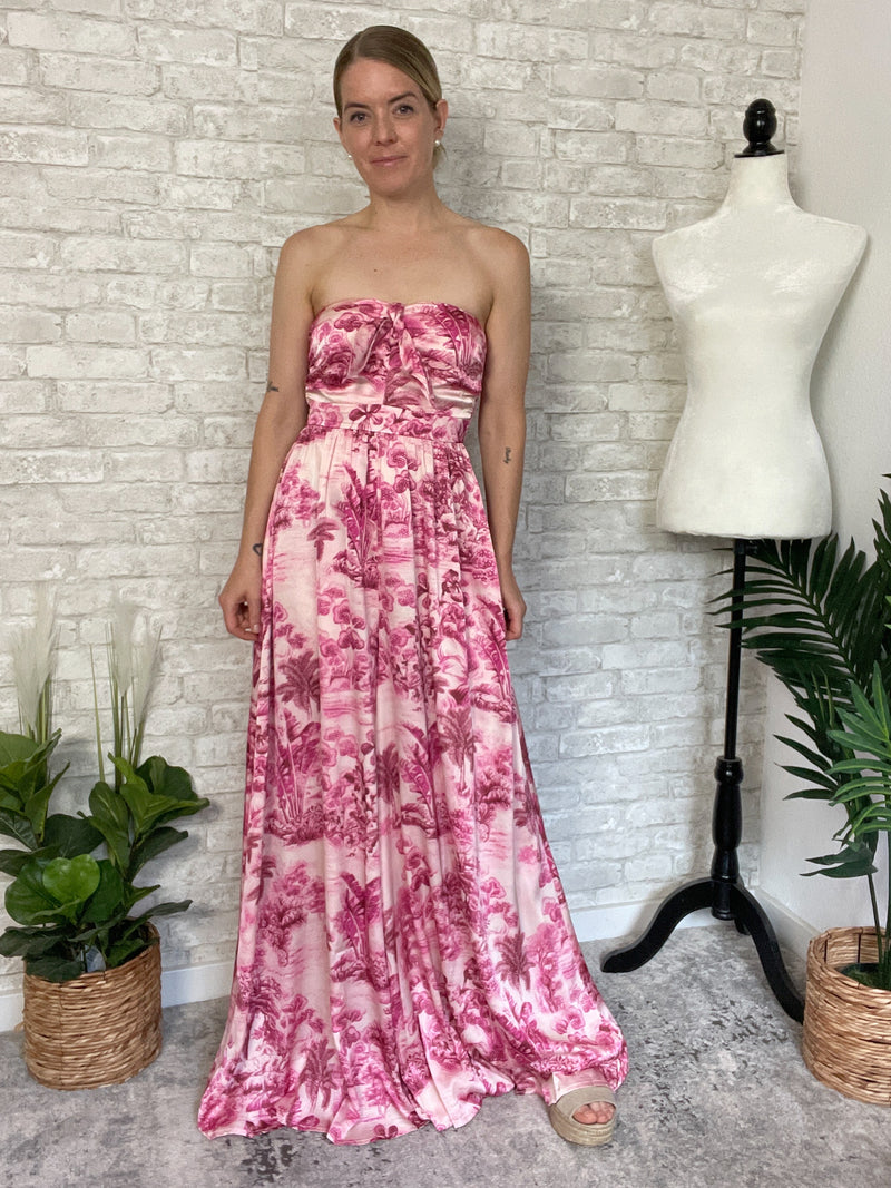 Pink Palms Jumpsuit
