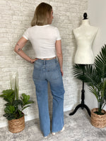 High Rise Baggy Jean Distressed