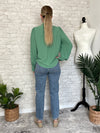 Celine Bow Blouse Green
