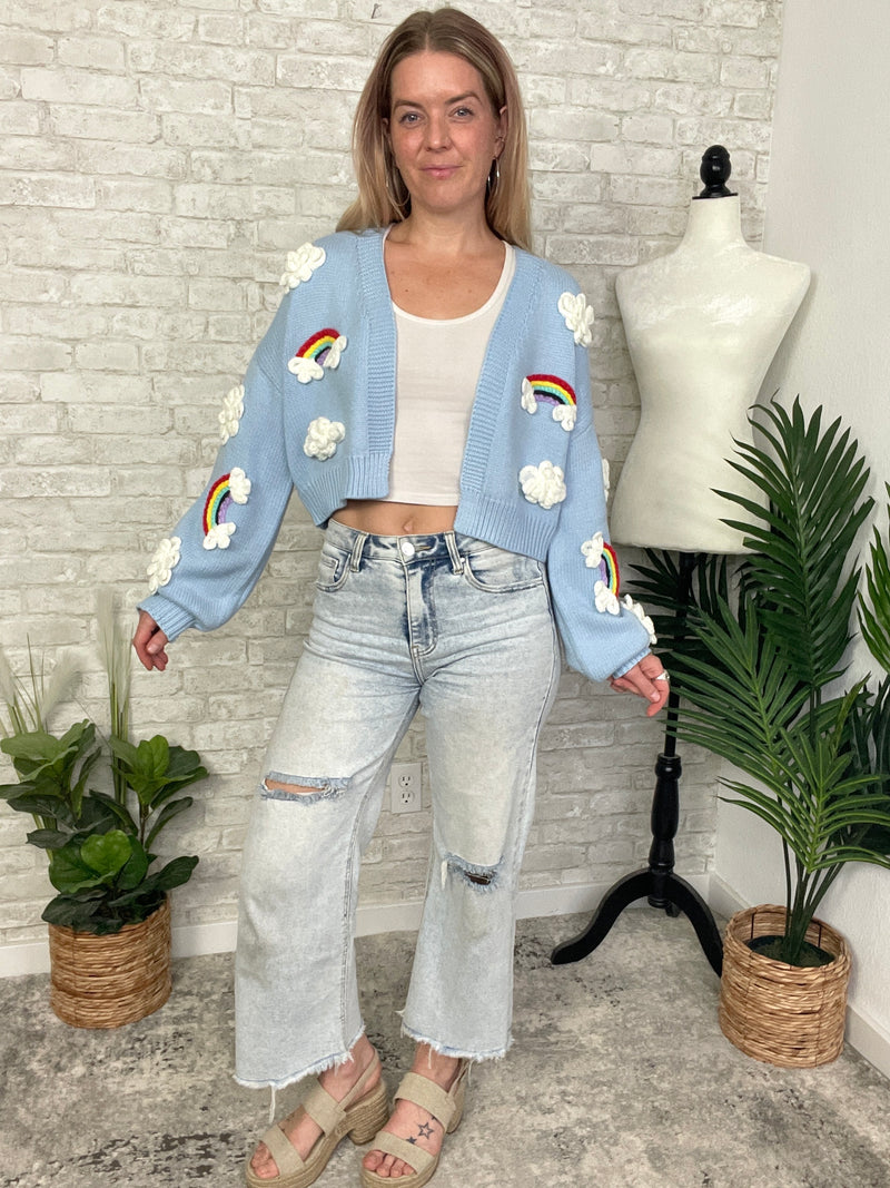 Over The Rainbow Cardigan Blue