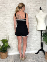 Cayla Black+White Romper