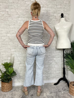 Darlene B+W Stripe Tank