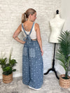 Flower Checker Print Overalls