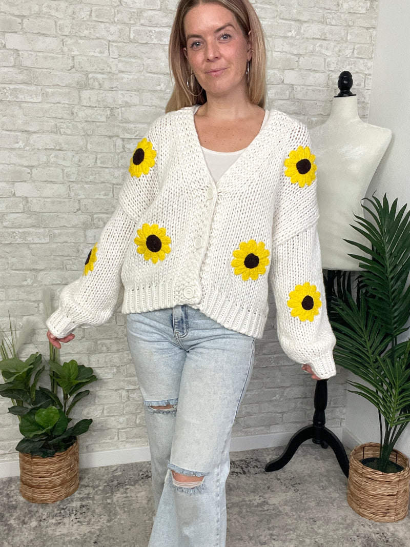 Sunflowers + Sunshine Cardigan