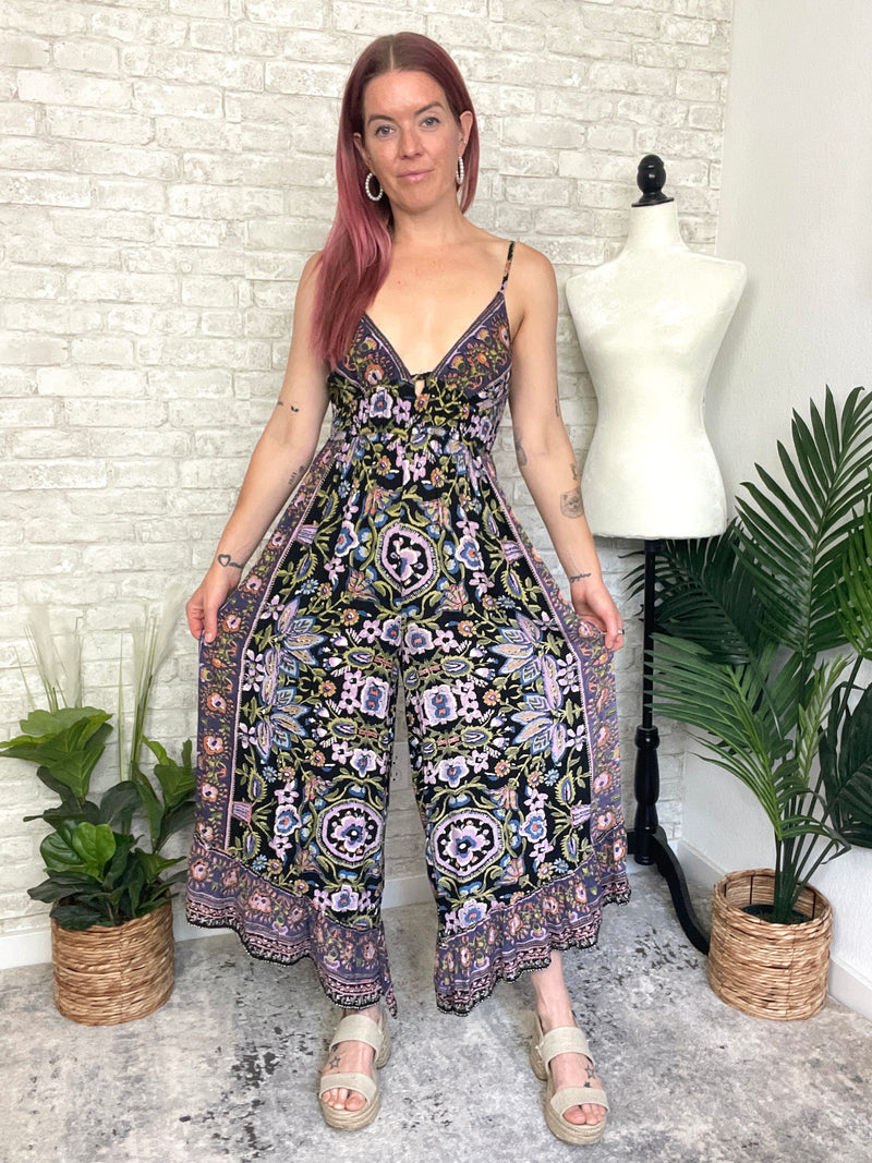 Halle Floral Cool Combo Jumpsuit