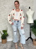Cream Bauble Cherry Cardigan