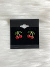 Cherry Acrylic Stud Earrings