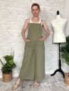 Grace Green Cropped Overall