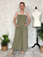 Grace Green Cropped Overall