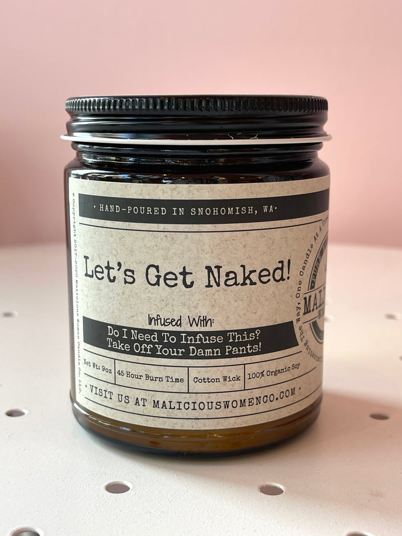 Let's Get Naked Candle