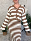 Devon Sweater Set - Cardigan Brown