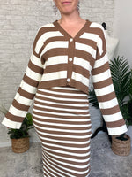 Devon Sweater Set - Cardigan Brown