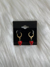 Strawberry Mini Gold Hoops