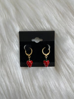 Strawberry Mini Gold Hoops
