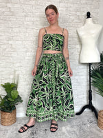 Vienne Green Skirt Set