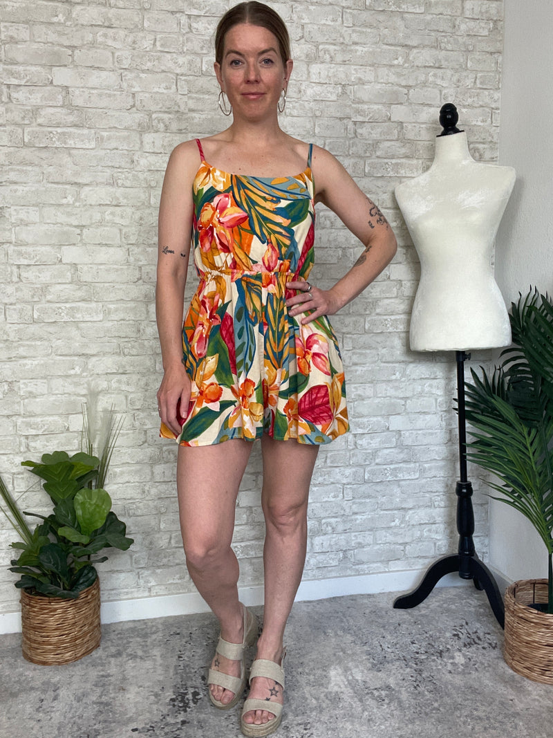 Mead Jungle Print Romper