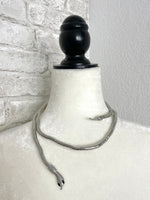 Bendable Wrapped Snake - Necklace/Bracelet Silver