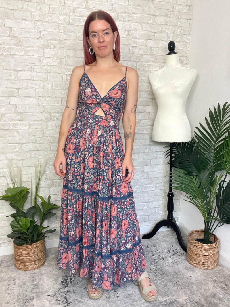 Mason Twist Maxi Blue/Ginger Floral Combo