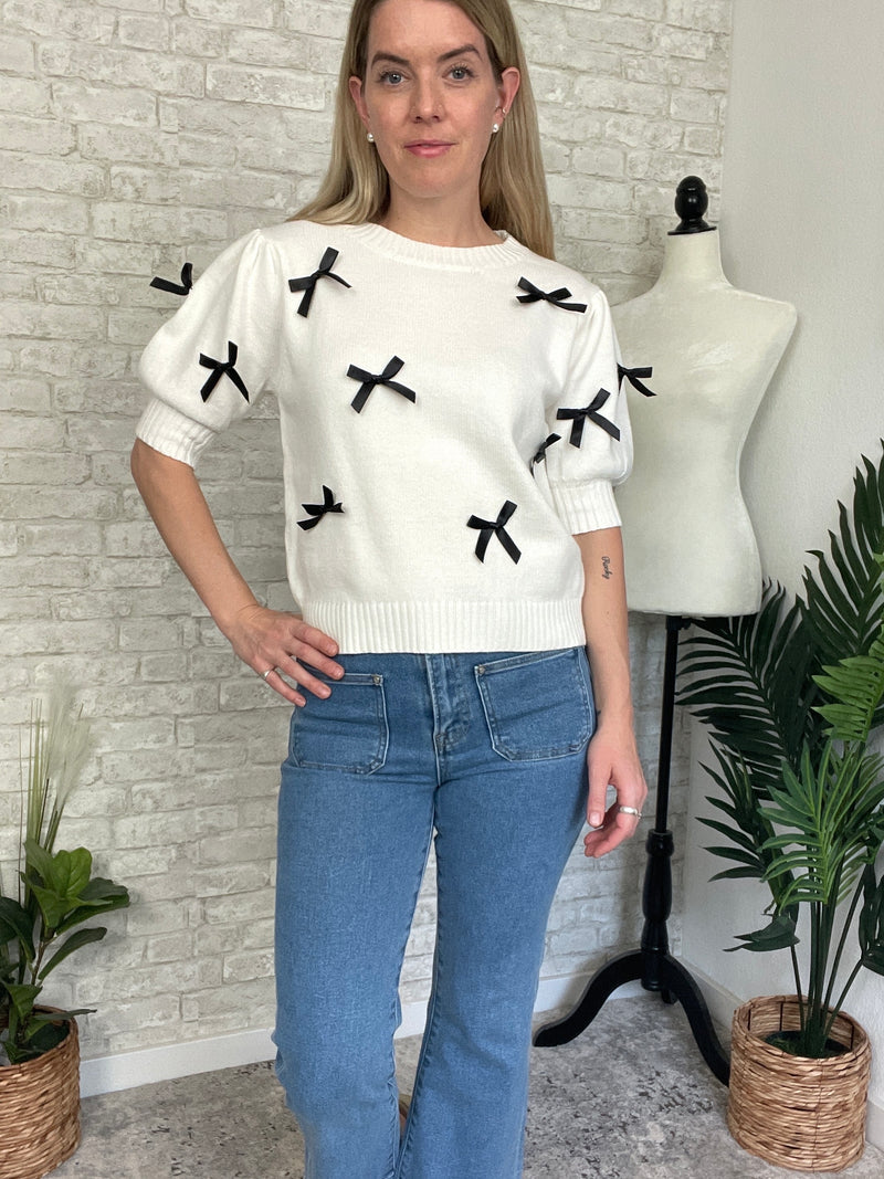 Blair Bow Knit Top