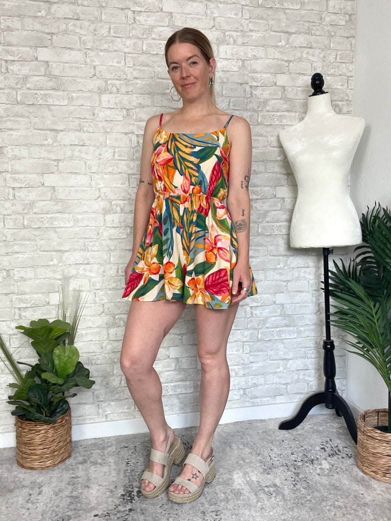 Mead Jungle Print Romper