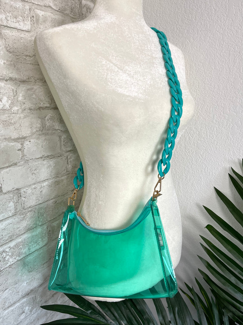 Festival Clear bag - Teal