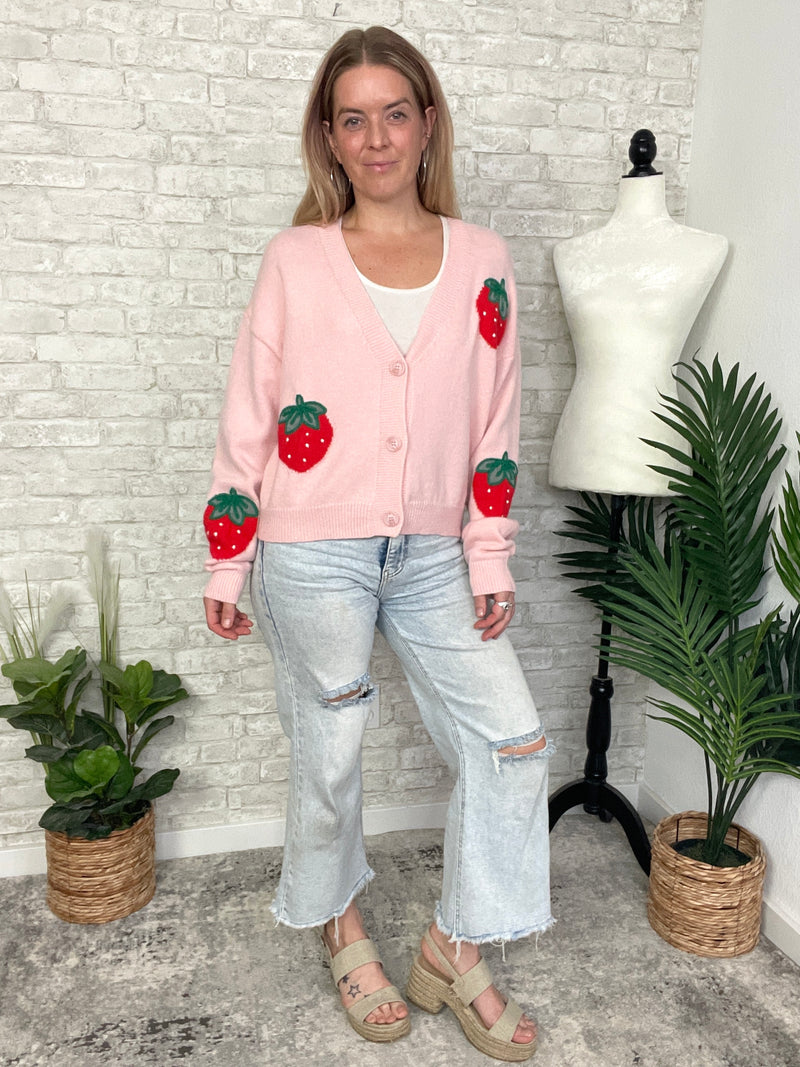 Berry Cardigan Pink