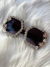 Vintage Vixen Rhinestone Sunnies Black