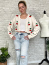 Cream Bauble Cherry Cardigan