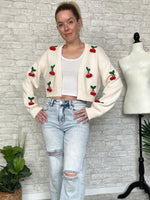 Cream Bauble Cherry Cardigan