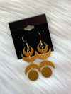 Small Crescent Moon Earrings Gold
