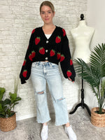Summer Berry Cardigan Black
