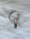 Silver Thick Textured Hoop