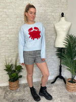 Pinchy Crab Sweater Blue