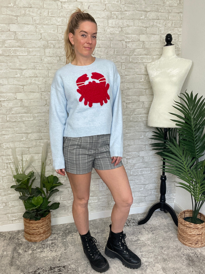 Pinchy Crab Sweater Blue