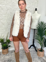 Rochelle Fuzzy Vest Cream