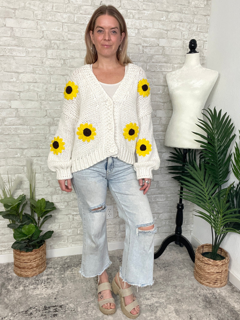 Sunflowers + Sunshine Cardigan