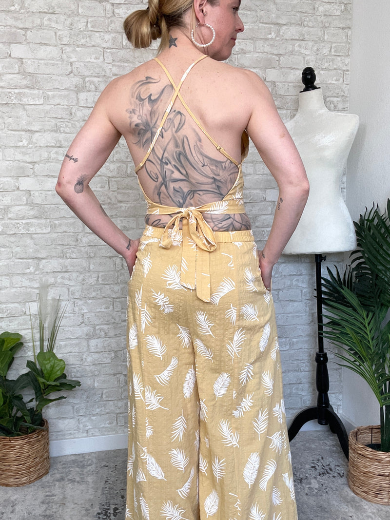 Susa Mellow Yellow Crop Top