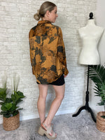 Rustic Petal Button Up