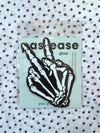 Skeleton Middle Finger Pasties
